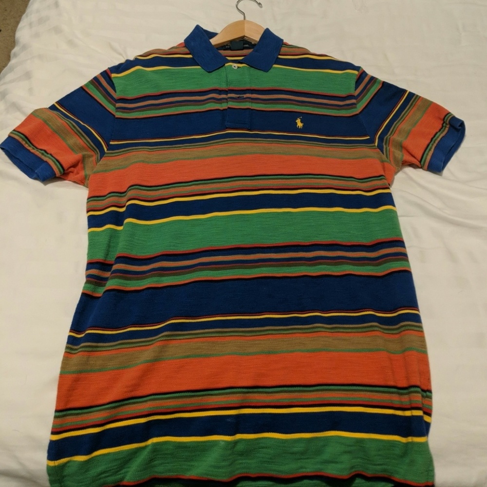 Polo Ralph lauren striped polo shirt size medium